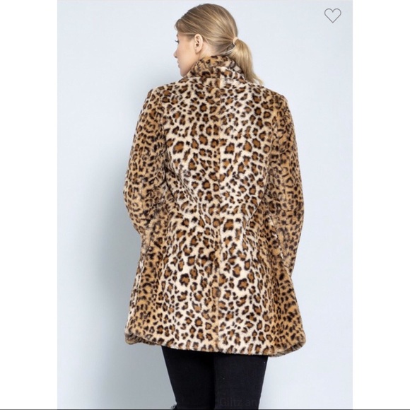 Anastasia Faux Fur Coat - Leopard - Picture 7 of 8